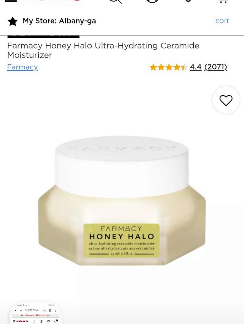 Farmacy Honey Halo Moisturizer - White & Gold